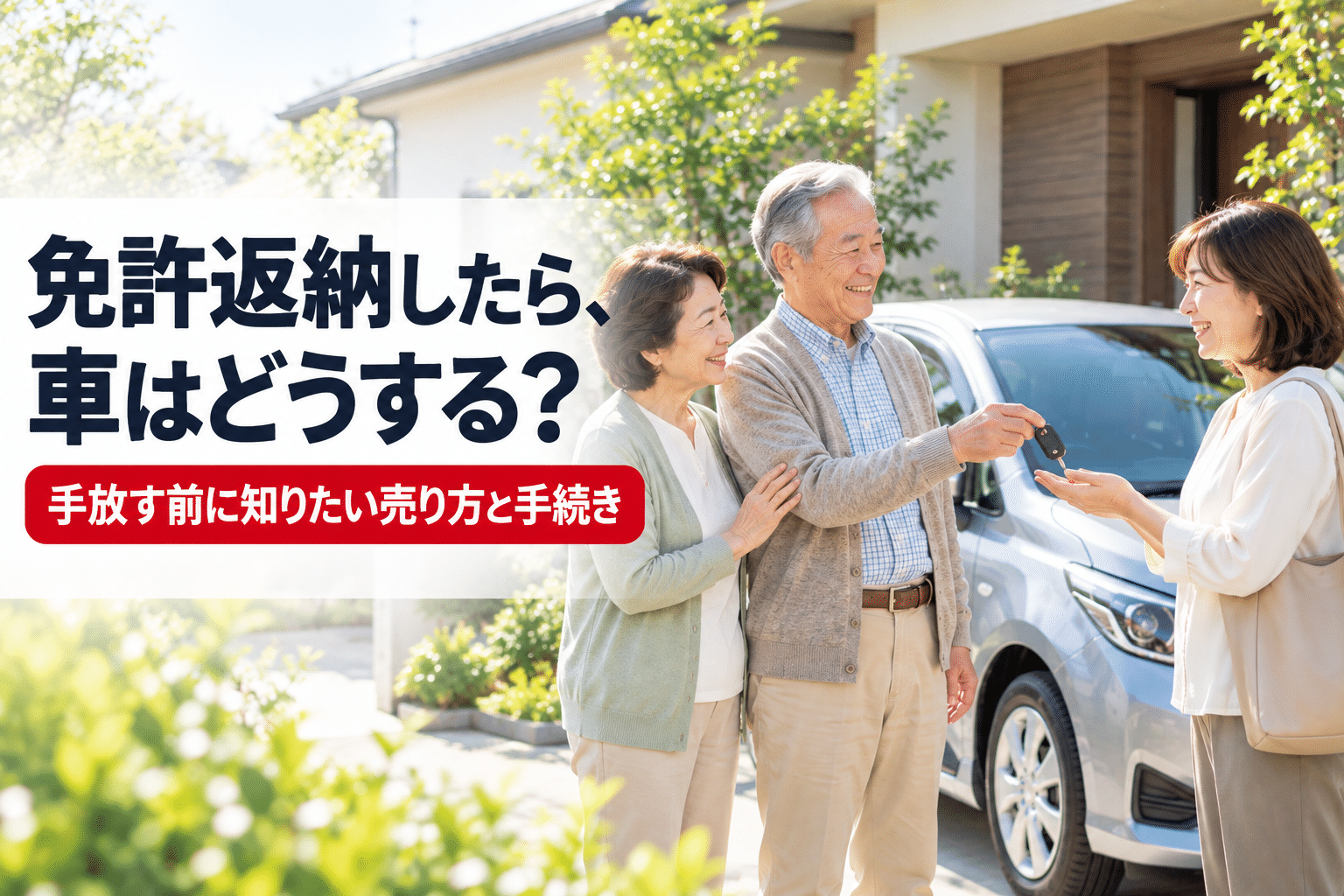 免許返納したら車はどうする？手放す前に知りたい売り方と手続き