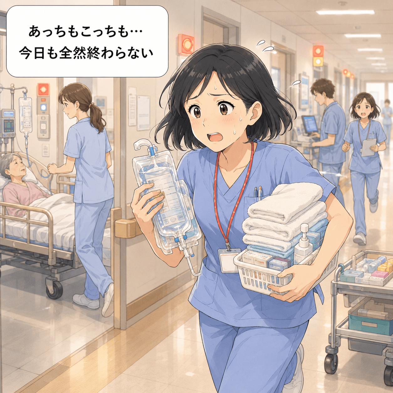 夜勤と激務に追われる看護師の毎日