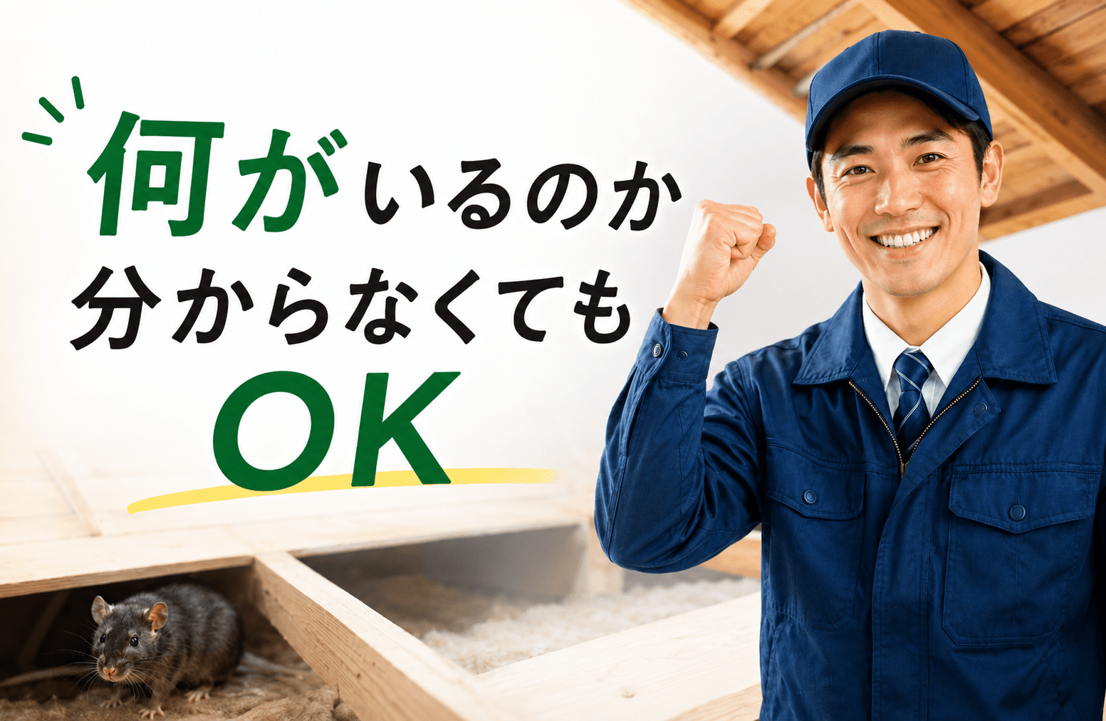 「古い家だから」で、あきらめていませんか。築年数のたった家ほどネズミは入りやすい