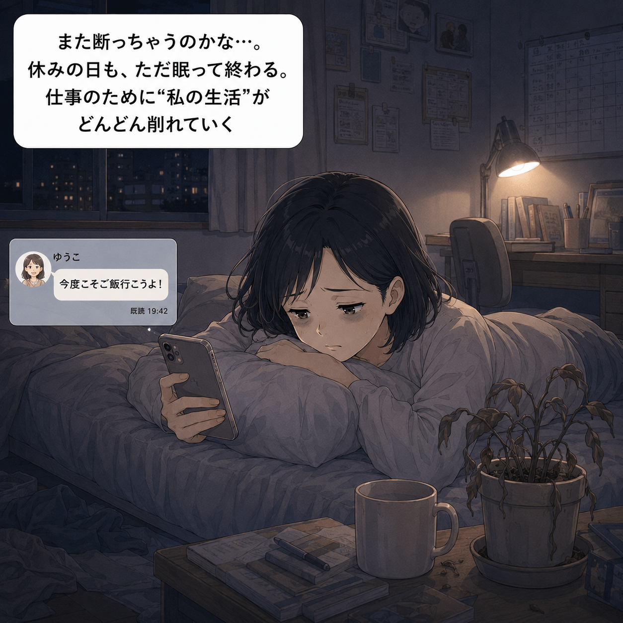 休みの日も予定をこなせず生活が削れていく