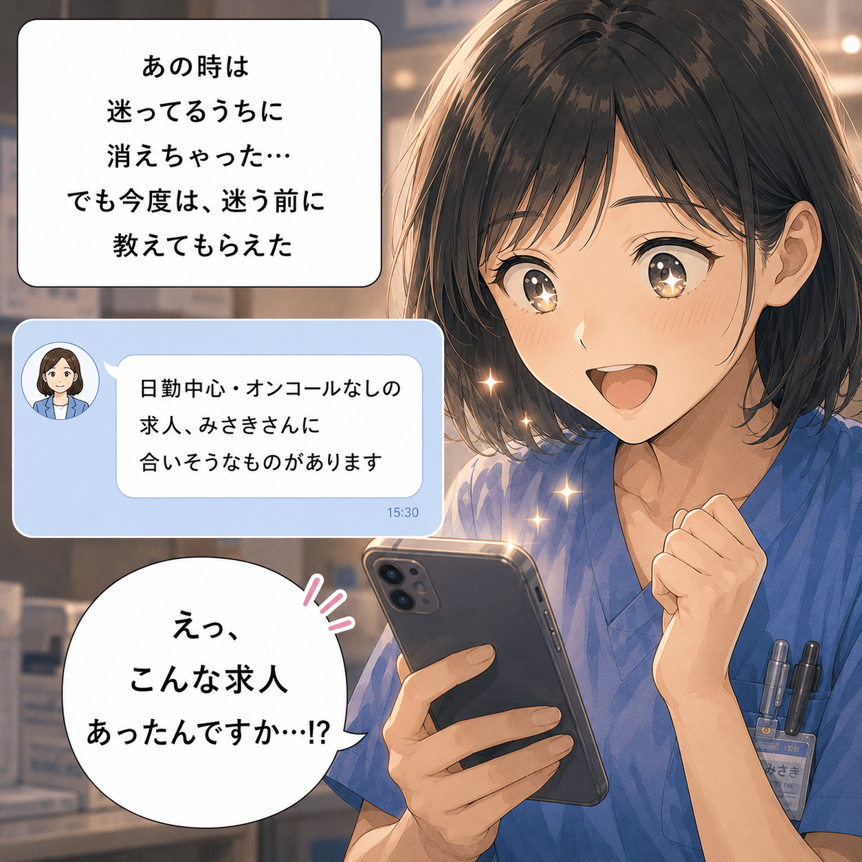 日勤中心・オンコールなしの非公開求人を提案される