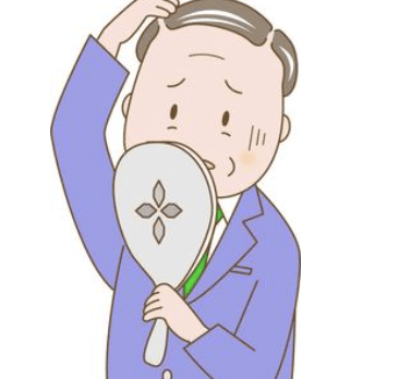 生え際を気にする男性